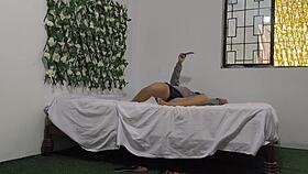 Mature woman and young man engage in homemade amateur activities with natural big tits flashing