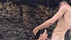 That beautiful latina on the beach has a big ass