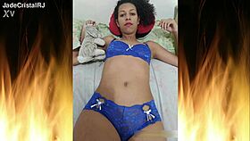 Beautiful Brunette Slut in Blue Lingerie Flashes Ass and Pussy Uncensored in Homemade Trailer Video