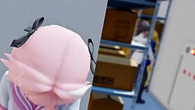 is astolfo cumming with that big cock?