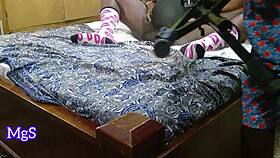 Amateur porn star records first pussy licking scene