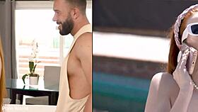 racy redhead erin everheart gets dp slammed by her coach and colleague