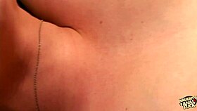 perfectly curvy brunette gets her dark hair smeared with cum