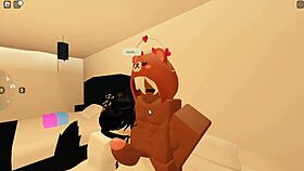 Roblox porn femboy gets treated like a slut with big black cock