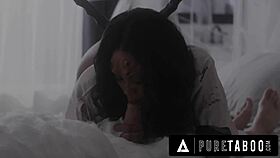 possessed housewife august skye, are you draining the local boy's big black cock in taboo femdom?