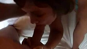 Can you taste this busty brit milf fucking and swallowing his cum?