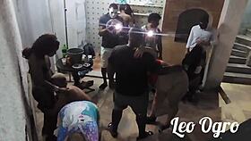 Wow, the Orgy at Friends Reunion in Campo Grande with Chubby, Nana Diaba, Igor Monstro!