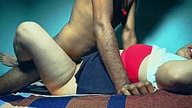 cute desi girlfriend enjoys intimate moment with lover