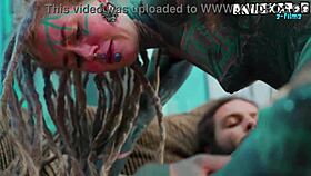 Is this alternative girl's high-heeled ass wrecking with bwc anal facial gapes?