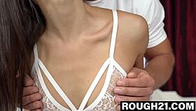 Beautiful babe lilu moon is all wet for matt birds big cock the brunette is ready and impatient to get her tight butt drilled by him