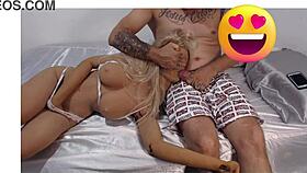 Outdoor fun with a real doll in public.