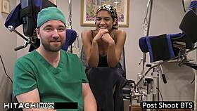 Freshman, get your mandatory hitachi orgasm from the doctor, says maya fierce.