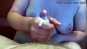 Amateur handjobs and cumshots compilation in real homemade video