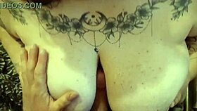 Big tits italian amateur gets horny cumshot