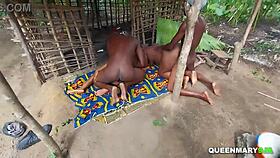 Sex Party in Grandma's Local Hut