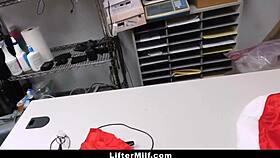 Hot Lily Lane Gets Fucked in Security Office for Stealing During Festive Season