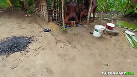 Sex Party in Grandma's Local Hut