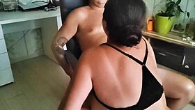 teasing with handjob blowjob before cowgirl cum on tits