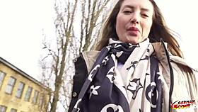 German Scout Seduces Tall Blonde Julia Maze to Cheating Casting Fuck at Model Job