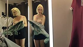 Try On Haul Sexy Clothes Completely Transparent In The Fitting Room