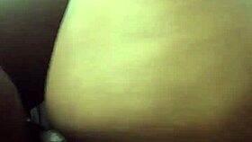 ebony girl with big ass gets creampie in tight pussy