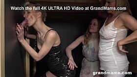 Triple Blonde Granny In Intense Orgy