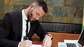 Asian punished by dick and belt 😈