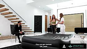 Skylar Snow and Jasmine Daze Threesome During Nuru Massage 😏