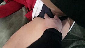 Milf cums hard on young cock