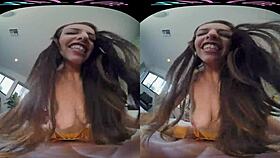 Horny Brunette Fucks In Vr
