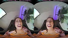 Horny Brunette Fucks In Vr