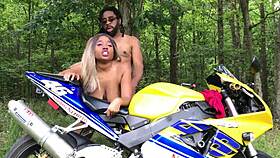 don whoe bends nina rivera over on his motorcycle and takes her for the ride of her life don and nina