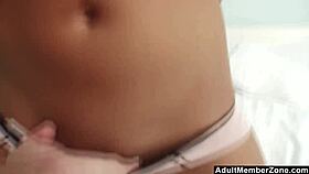 Hot Latina Deeply Swallows All Cum Drops