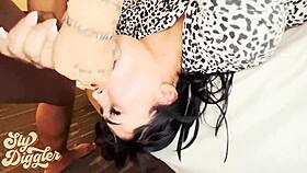 picked up a horny brunette at the bar