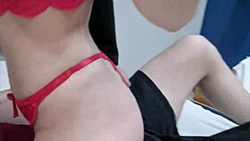 impresionante latina modela lencer�a nueva a su amante