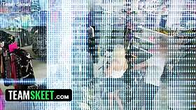 Officer mancinis special search - mall thief indica gets a wet pussy and cock sucking lesson 😏