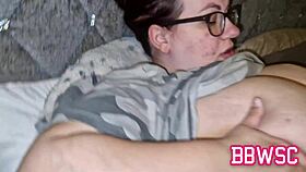 bbw wife shows off monster tits and gets groped huge fat tits