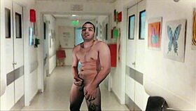 i stroke my monster cock alone in the hospital