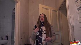 German Scout Seduces Tall Blonde Julia Maze to Cheating Casting Fuck at Model Job