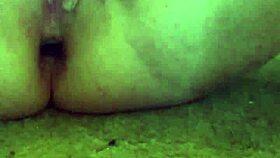 Anal plug insertion and masturbating with a g-spot vibrator