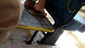 Girl With Perfect Foot Rides Bus Part 1
