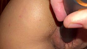 why does this amateur blowjob close-up lead to a creampie with toys?
