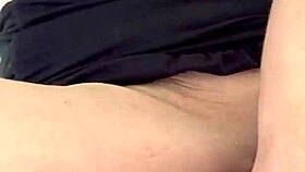 blonde milf dismounts cock to swallow cumshot in close up
