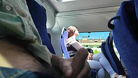 Exhibitionist Seduces Milf to Suck Dick on Bus Until Cum!