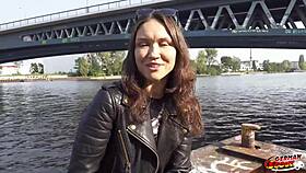 german scout - dp anal sex casting for small dirty milf cougar kristina grace