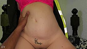 Blonde police officer jumps happily on my hard cock at work