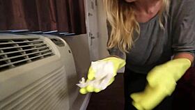 nerdy blonde milf with glasses enjoys her bbc toy for an hour with misty rein