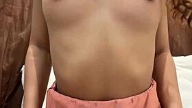 Amateur Really Enjoys Caressing Her Pussy While Thinking About A Big Cock!