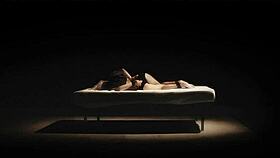 Ball Gagged Big Tits Blonde Endures Dildo Cunt Smashing And Merciless Fucking In BDSM Garage Fantasy