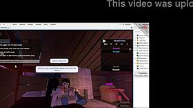 slut does footjob to her man